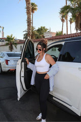 anywhere cropped built-in bra tank