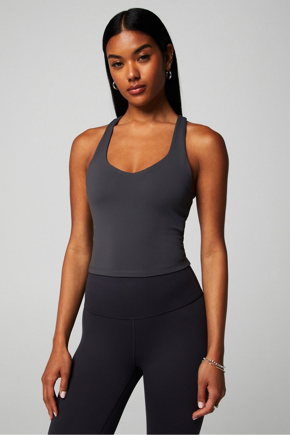 anywhere cropped built-in bra tank