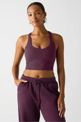 anywhere cropped built-in bra tank