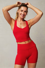 anywhere cropped built-in bra tank