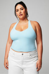 anywhere cropped built-in bra tank