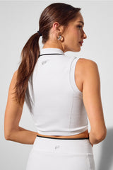 seamless polo cropped tank