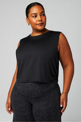 dry-flex cropped twist tank