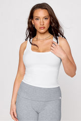 soft rib cropped tank