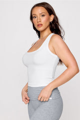 soft rib cropped tank