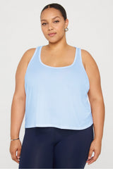 whisper racerback tank