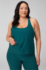 whisper racerback tank