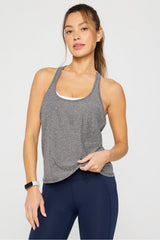 whisper racerback tank