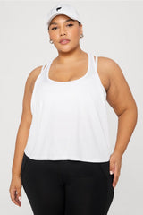 whisper racerback tank