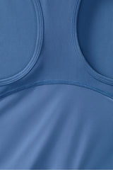 half-zip active cropped tank