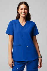 mode 4-pocket scrub top