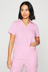 method 2-pocket scrub top
