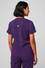 method 2-pocket scrub top