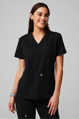 method 2-pocket scrub top