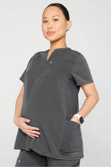 instinct maternity 3-pocket scrub top