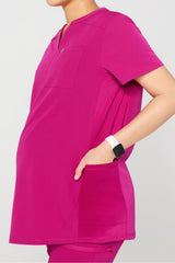 instinct maternity 3-pocket scrub top