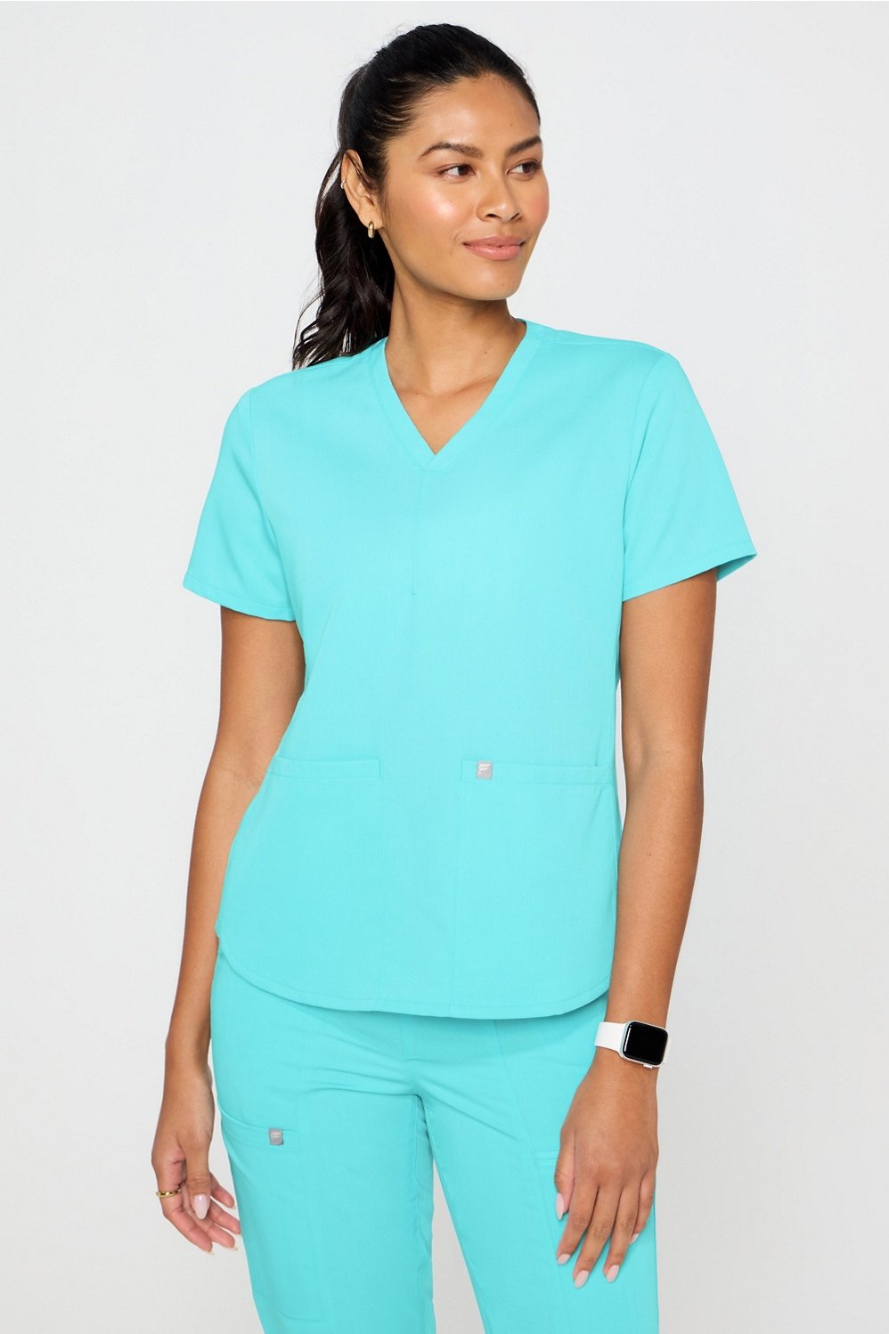 method 2-pocket scrub top (petite fit)